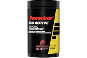 Powerbar Isoactive Red Fruit 600g - Boisson Isotonique pour Sportifs - 5 Électrolytes + C2MAX
