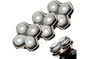 BESTBOMG Têtes de rasoir de rechange Pro 4 pour rasoirs de tête Pitbulls Gold PRO, Silver PRO, Platinum PRO et Butterfly Kiss PRO (1 pièces)