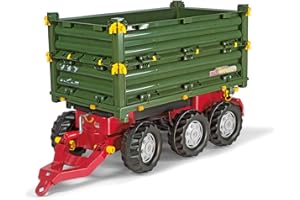 ROLLY TOYS, Veicolo A Pedali Multitrailer John Deere, 3 Pezzi Assortiti - 125012