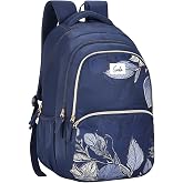Genie School Backpack For Girls |19 Inch-36 Litres With Laptop Sleeve, Rain cover, Three Compartments, |Best for Books, Water