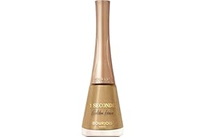 BOURJOIS VERNIS 1 SECONDE SOIRS DE PARIS 63 GOLDEN HOUR, Vernis à Ongles, 60 Secondes de Séchage, Fini Brillant, Nacré, Métallisé ou Mat, Jusqu'à 3 Jours De Tenue