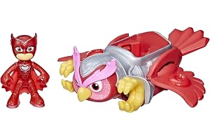 PJ Masks F5340 djurkraftspyjamasker, bil Pyjamas Destrier Deluxe Bibou, förskoleleksak med bibufigur, från 3 år flerfärgad