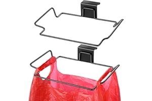 HNYYZL Hanging Trash Bag Holder,2 Pack Under Sink Bin,Under Cupboard Bin Bag Holder,Plastic Bag Holder for Kitchen