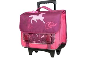 Bagtrotter Cartable à roulettes 38 cm Cybel Cheval Licorne Violet