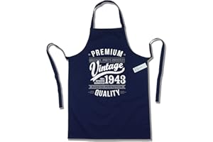 MY GENERATION GIFTS 1943 Vintage Year - Aged To Perfection - 80th Birthday Gift | Present Mens Apron
