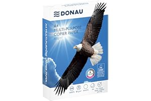 ‎DONAU DONAU Kopierpapier Druckerpapier/DIN A4, 80g/m²/ 1 x 500 Blatt/Qualitätsklasse - C/Universalpapier/für Zuhause Büro und das Homeoffice/Umweltfreundlich