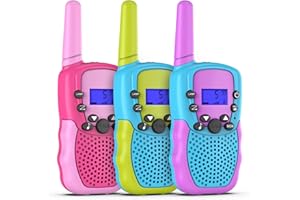 Selieve Giocattoli Bambina 3-8 Anni Femmina, Walkie Talkie Bambini 3 KM Radio Bidirezionale a Lungo Raggio Giochi All'aperto per Bambini, Regali per 3 a 10 Anni Ragazze Ragazzi