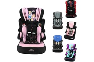 NANIA Silla de coche Disney grupo 1/2/3 - (9-36 kg) con protección lateral fabricada en Francia