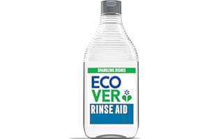 Ecover Dishwasher Rinse Aid, Sparkling Dishes and Quick Drying Action, For The Ultimate Clean, Pack of 1, 450ml
