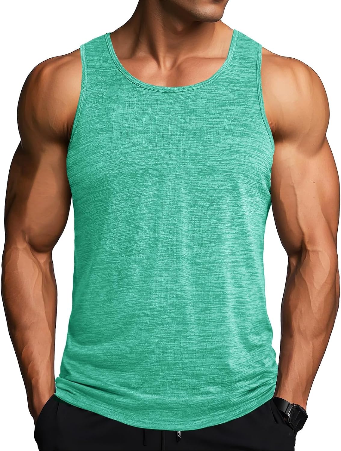 MAGCOMSEN Camiseta Tirantes Hombre Running Entrenamiento Deportiva Ropa Gimnasio Chaleco Secado Rápido UPF 50+ Camiseta sin Mangas para Hombre