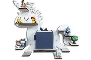 DRYSSON DIY Unicorn Shelf, Customisable with Desired Name, Suitable for TonieBox TonieRegal Tonie Box