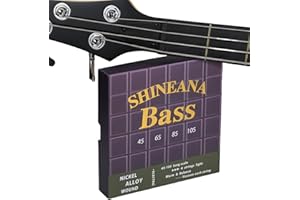 YWYLL 4-String Electric Bass Strings - Nickel Alloy Wound with German Hex Steel Core | Light Coating for Longevity | Vacuum Sealed (45-105 Medium) | Smooth Feel & Balanced Warm Tone (Full-Coating)