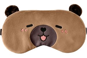Capybara sovmask ögonmask | Bekväm, andas, 100 % ljusblockerande, med skum, för sömn, resor, flyg
