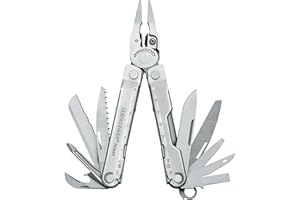 Leatherman Rebar Multiherramienta - 17 Herramientas Para Bricolaje y Camping, Acero Inoxidable Negro, Plata