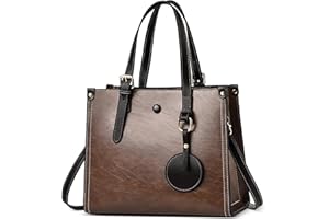 DEEVORCA Classico Donna Borsa a Mano Moda Borse Tote Grande Capacità PU Pelle Borse Messenger per Shopping Viaggio Quotidiano Borsa a Tracolla Lavoro Donna Leggero Borse a Spalla Marrone