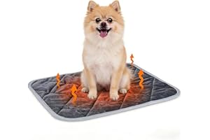 Deedlite FellStern Thermo Vital Wärme-Matte für Hunde - Thermoreflexions Gelenkmatte ohne Strom, rutschfest & waschbar in 4 Größen (40x50 bis 72x115 cm) (L(58 * 88))