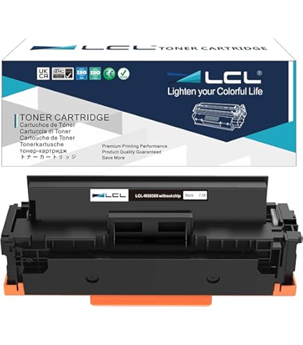 LCL Compatible Toner Cartridge 415A 415X W2030A W2030X (1PK Black Without CHIP) Replacement For HP Color LaserJet Pro M454 M454dn M454dw Pro MFP M479