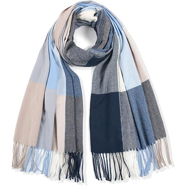 QUEEN HELENA Bufanda De Invierno Mujer SC04 Marrón, Talla única