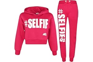 A2Z 4 Kids Girls Tracksuit Hoodie Sweatshirt Top Bottoms Comfortable Gym Jogging Suit Running Workout Jogging Joggers Activewear Sportswear Outfit Set Age 2-13 Years