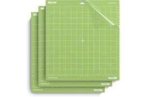 ‎NICAPA NICAPA Schneidematte Plotter 30,5 x 30,5 cm Schneidematten für Cricut Explore One/Air/Air2/Maker 3 Stück StandarGrip Matten, haftend, rutschfest zum Vinyl Nähen, Quilten und Kunsthandwerk