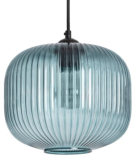 Lámpara Colgante De Techo Con Pantalla De Cristal Rosa 20 Cm - Base Bronce Dorado, Cable 1.5 M, Bombilla E27 No Incluida