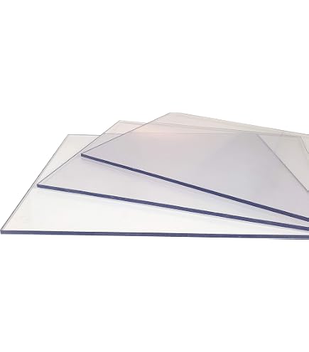 alt-intech® Polycarbonate UV Transparent Panel, Huge Selection, Various Sizes, in 0.5 - 20 mm Thickness, Top Quality (Clear PC 2 mm, 600 x 300 mm