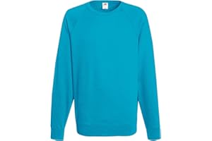 Fruit of the Loom Raglan Sweatshirt Felpa, Opaco Uomo