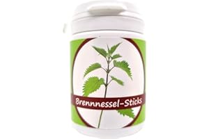 SCHMITT AQUARISTIK 50g Futter Sticks für Garnelen in Schraubdose / 15 Sorten verfügbar / Welse, Krebse, Schnecken (Brennnessel)