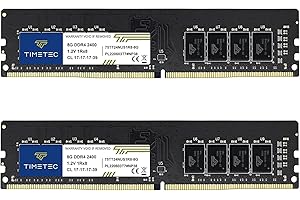 Timetec Premium 8GB DDR4 2400MHz PC4-19200 No ECC Sin búfer 1.2V CL17 1Rx8 Rango único 288 Pin UDIMM Computadora de Escritorio Memoria RAM Módulo Actualización