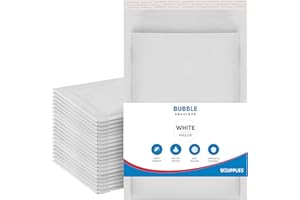 UK SUPPLIES LIMITED Padded White Bubble Envelopes (Pick Size & Qty) Peal & Seal Packaging Bags Bubble Mailers Postal Wrap Envelopes Parcel Mailers Ideal for Mailing Goods A4(230mm x 340mm) Pack of 10