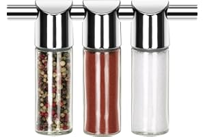 Tescoma 900076 Monti Barattoli Portaspezie da Appendere Alla Barra, 3 Pezzi