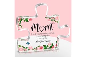 OGEEON Christmas Unique Gifts for Mum from Daughter Son,Puzzle Acrylic Plaque,Mum for Grandma Wife,Presents for Stepmum Grandma on Mothers Day Christmas Anniversary
