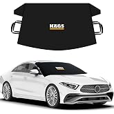 Haegs Buz ve Kar &Ouml;nleyici Ara&ccedil; &Ouml;n Cam &Ouml;rt&uuml;s&uuml; Brandası | Ağır Hizmet Tipi 600D Oxford Kumaş | Arabalar, SUV`lar, Kamyonetler İ