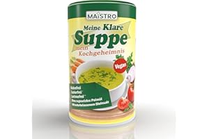 MAISTO Wegański środek do budzenia warzyw i przypraw, bez wyzwalacza alergii, bez oleju palmowego, przygotowany łatwo, szybko i dokładnie. 900 g/45 litrów zupy warzywnej z naturalną solą kamienną. 👉 Maistro MKS-900g