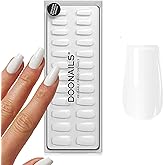 DOONAILS - Press On Nails 30er Set Snow White forme Coffin blanc - Ongles à coller Full Cover en qualité salon - Fake nails s