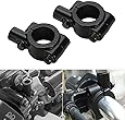 CICMOD 2X 7/8"(22mm) UNIVERSAL Lenkerhalterung Lenker Halter Aluminum (Schwarz)
