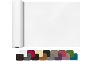 HOCOXW Simili Cuir Autocollant 100 X 30 cm, Patch de Réparation Cuir-PU Patch Cuir Auto-adhésif Rénovation-Rouleau Adhesif Cuir pour Canapé, Siège de Voiture, Sacs à Main, Vestes, Meubles.(Blanc)