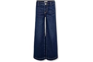 BHGYTEC KIDS ONLY Mädchen Kogcomet Wide DNM PIM Noos Hose, Dark Blue Denim, 140 EU