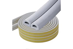 DESDIRA 10M Bande de Joint Porte D-Profil, 9mm(L) X 6mm(H) Bande de Joint d'Étanchéité en Caoutchouc, Calfeutrage Fenetre pour Preuve de Collision, Anti-Froid, Antichoc|Gris
