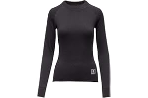 Thermowave 2in1 Thermounterwäsche Damen Shirt Langarm Zweilagige - Thermo Unterwäsche Frauen Feuchtigkeitstransportierende Langes Arbeitskleidung - Superwarme, Schnell Trocknende