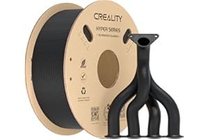Creality 3D Printer Filament PLA Carbon Fiber Filament 1.75mm for K1C, Hyper PLA-CF for High Speed 50-300mm/s, 1kg(2.2lbs)/Spool, Dimensional Accuracy +/- 0.03 mm (Black)