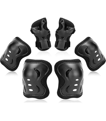 Set Protezioni SFR Skates AC760 - Paragomiti, Ginocchiere E Polsiere Per Pattinaggio - Unisex Adulti - Foto 8