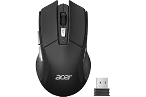 trådlös mus, optisk 4 000 DPI, ergonomisk mus med 2,4 GHz USB-mottagare, 6 knappar, batteriindikator, bärbar datormus fö