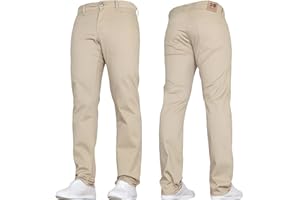 Crosshatch Mens 'Brooks' Stretch Chino Slim Fit Leg Trousers Jeans by JeanBase