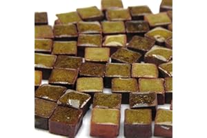 ALEA MOSAIC Mini Mosaiksteine 5x5mm, 1000 Stück, Ockerbraun, RC03