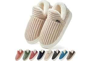 Coswind Hausschuhe Damen Herren Winter Warme Geschlossen Plüsch Weiche Modern Bequeme Elegant Rutschfeste Memoryschaum Pantoffeln