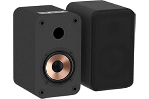 HANLIM 30-W-Regallautsprecher mit Bluetooth/USB/AUX-Eingang/Kopfhöreranschluss, kompakte Stereolautsprecher für Laptop/Desktop/Computer mit 3-Zoll-Breitbandlautsprecher, aus Holz, EIN Paar