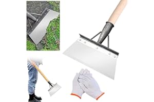 JOKRESTY Multifunctional Cleaning Shovel,Multi-Functional Outdoor Garden Cleaning Shovel,Stainless Steel Flat Garden Scraper for Weeds and Moss,Farm Weeding Remover Tool (27CM,NO HANDLE)