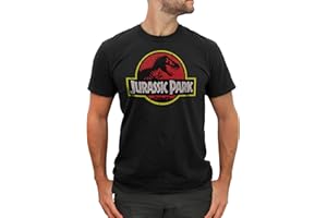FIFTH SUN Jurassic Park Men's Classic Movie Logo T-Shirt Camiseta para Hombre