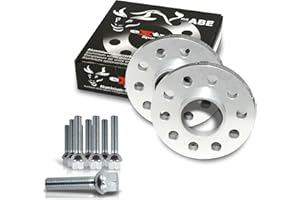 NJT eXtrem 790578 Cales Elargisseurs de voies 20mm (paire) - 10mm (épaisseur par Cale) incl. boulonnerie Entraxe (LK) 5x100 / 5x112 Alésage 57,1mm